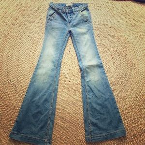 Free People high waist flare jeans